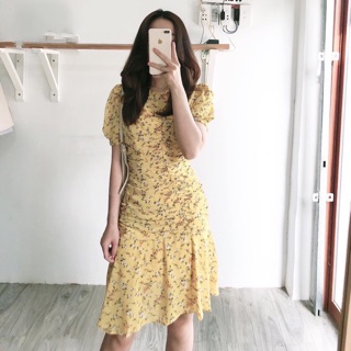 Đầm vàng hoa nhí (có sẵn)