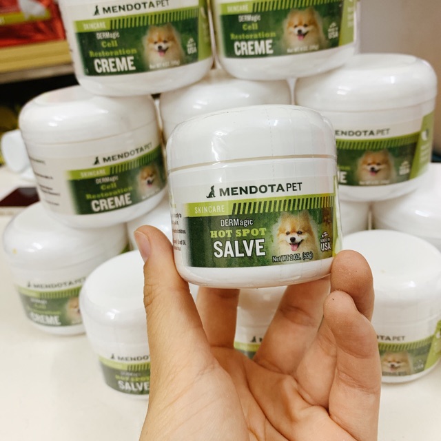 Kem bôi viêm da cho chó điều trị dị ứng, nấm, viêm da- Mendota Salve 55gr