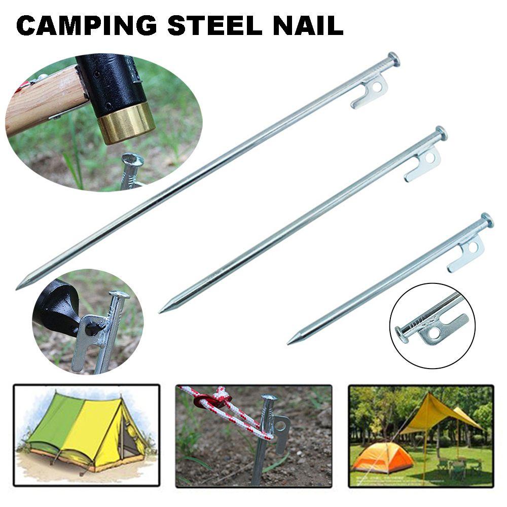 WATTLE Đinh Thép Bản Rộng 2022 Có Lỗ Kéo Cho Hoạt Động Câu Cá Cắm Trại