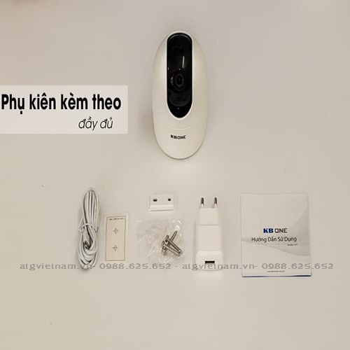 [THƯƠNG HIỆU MỸ] Camera Wifi Xoay 360 Độ KBONE KN-H21P FULL HD 1080P - Hàng chính hãng