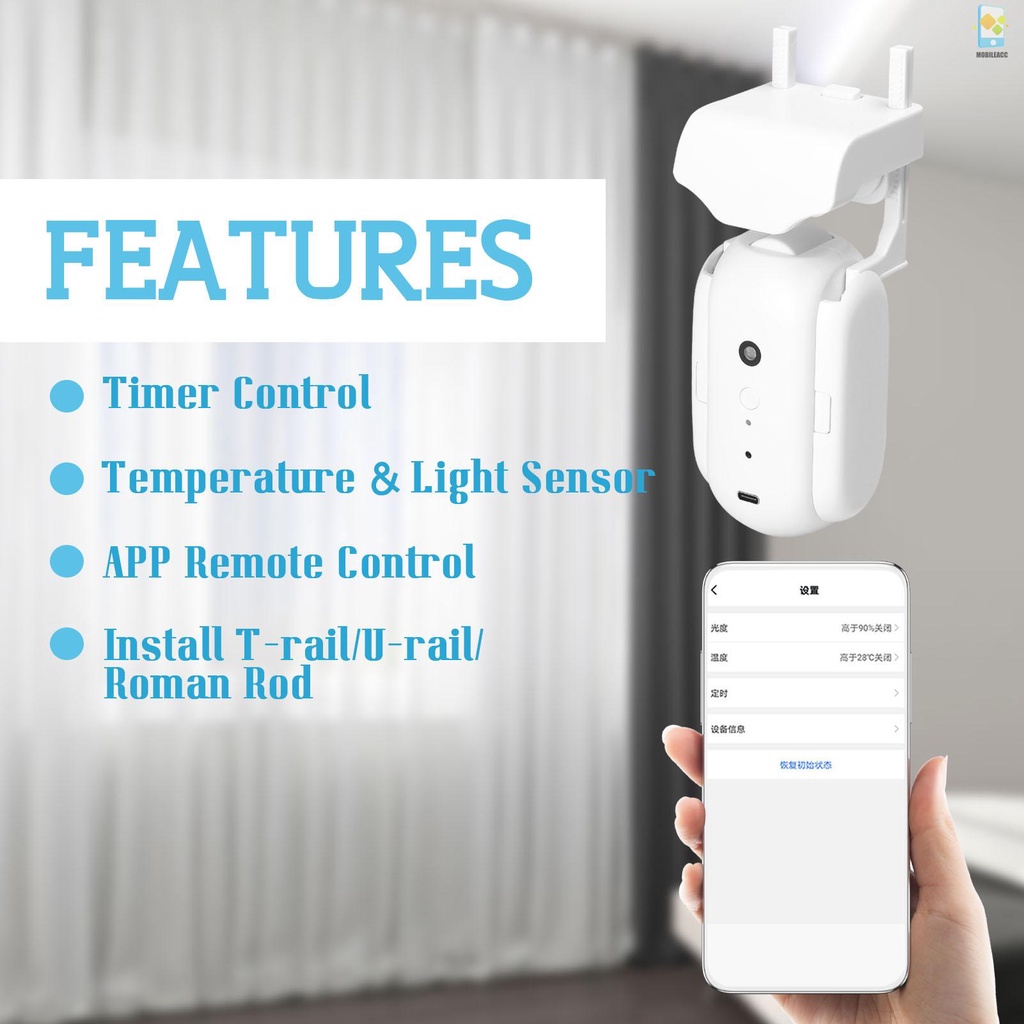 1 Bộ Công Tắc Rèm Cửa Thông Minh Điều Khiển Bằng Giọng Nói Tương Thích Với Alexa Google Home