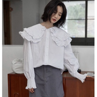 ÁO SƠ MI CÔNG SỞ TIỂU THƯ TAY BỒNG CB1