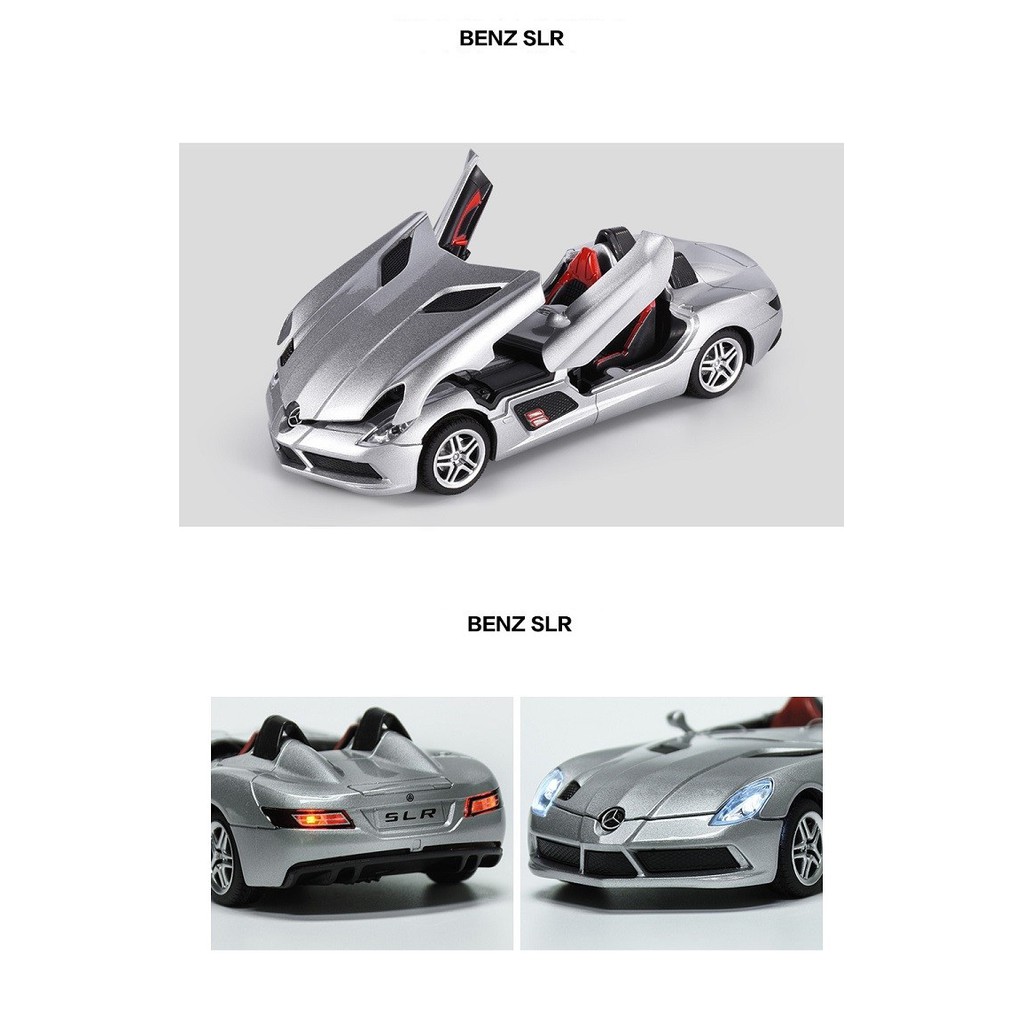 Ô tô Mô hình xe đua cao cấp Mercedes Benz SLR tỉ lệ 1:24 PKHROTO001