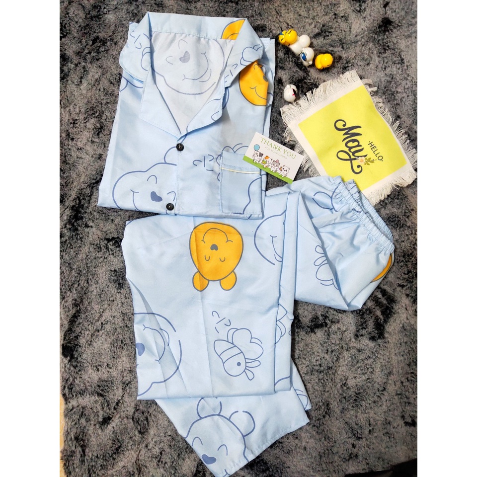Bộ Pijama Ngắn Tay Quần Dài - Bộ Ngủ phong cách Ulzzang Cute Hot Trend 2022 chất KATE thái giá rẻ | BigBuy360 - bigbuy360.vn