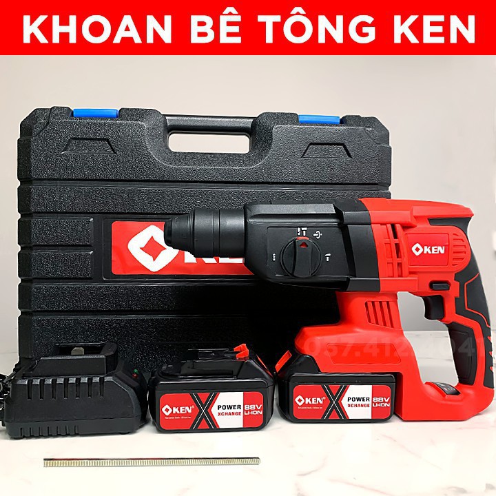 Máy khoan bê tông Ken 118v 3 chức năng động cơ siêu khỏe