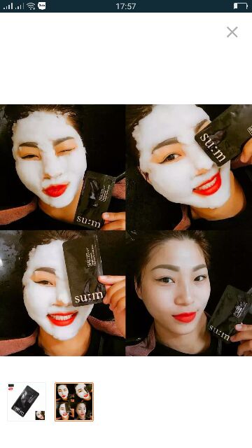 Mặt Nạ Sủi Bọt Thải Độc Sum37 Bright Award Bubble-De Mask Black