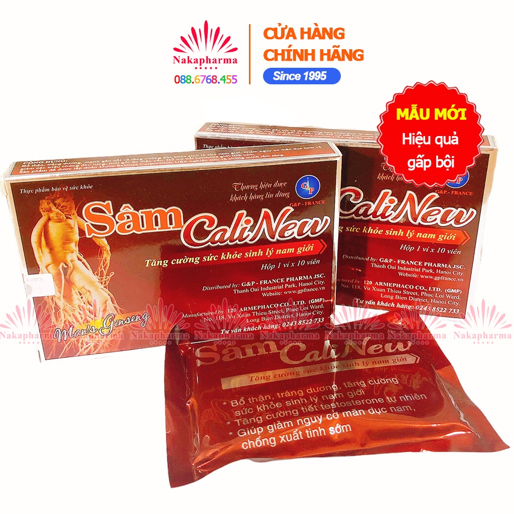 Sâm CaliNew G&P  – Giúp bổ thận tráng dương, tăng sinh lý phái mạnh Cali New Cali Peru - Man's Ginseng