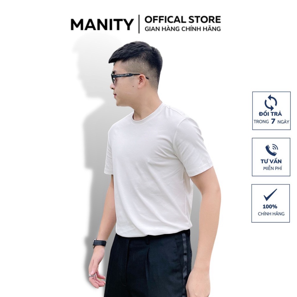 Áo thun nam cổ tròn, áo phông nam 6 màu cao cấp co giãn 4 chiều MANITY - APM002 - Hàng nhập khẩu