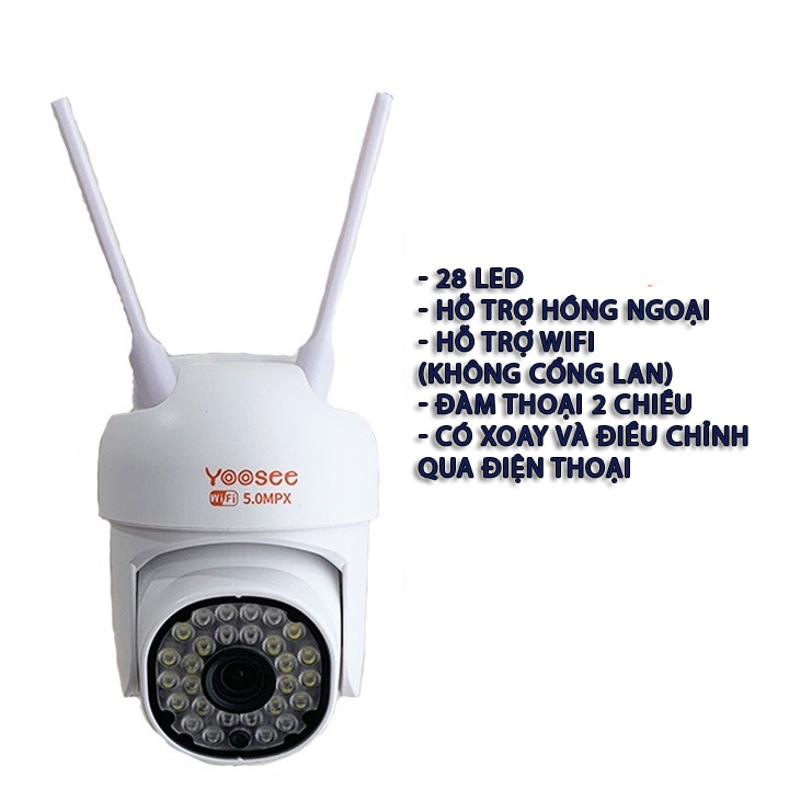 Camera IP không dây ngoài trời Yoosee X6150 chống nước chống bụi
