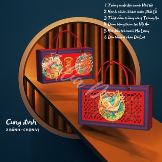 SET 2 BÁNH TRUNG THU HEALTHY CHỌN 6 VỊ KÈM TÚI ĐỰNG 150G CUNG ĐÌNH