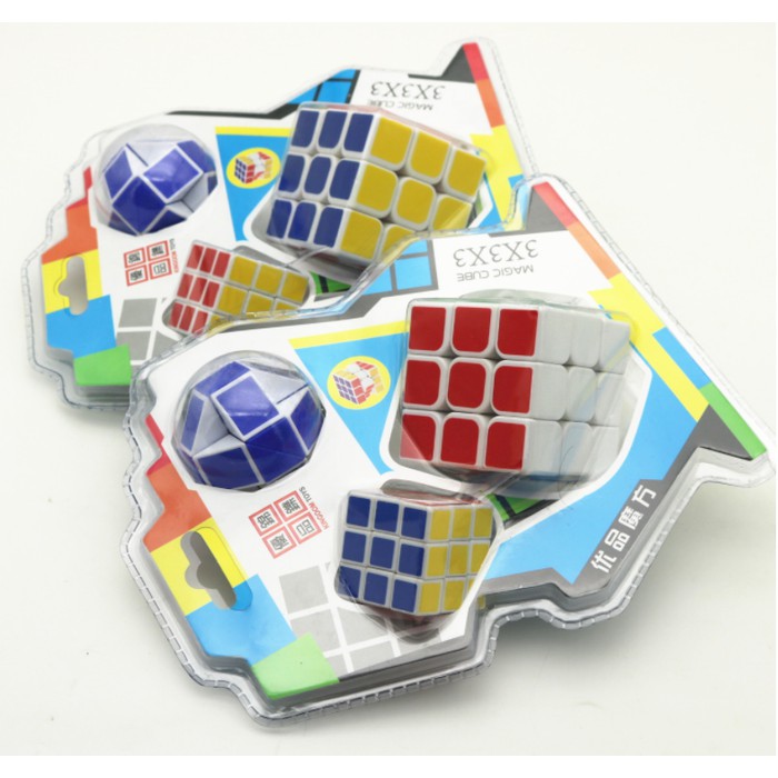 Set 2 rubik cho bé - đồ chơi sáng tạo thông minh