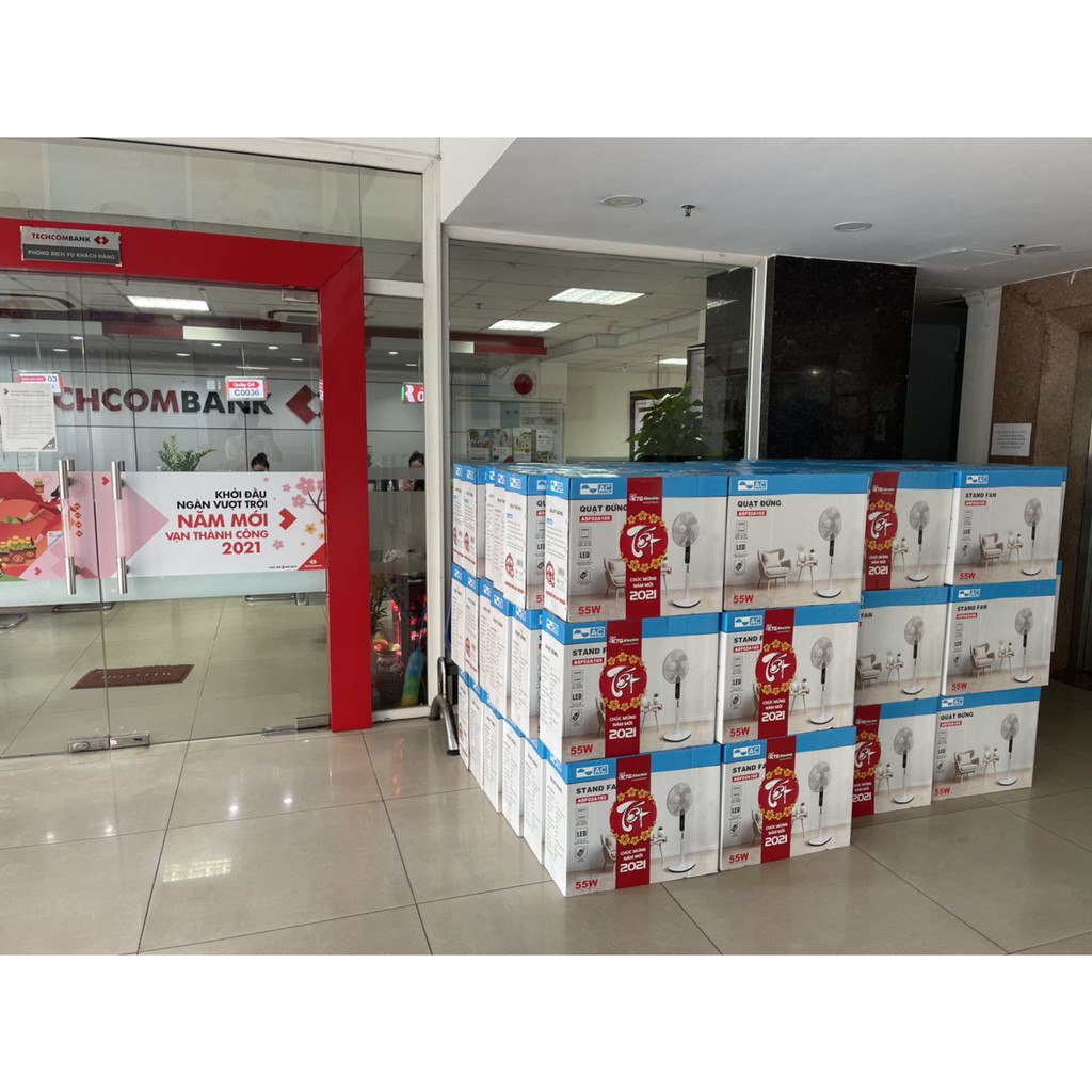 Quạt đứng AC, công suất 55W, remote điều khiển ASF02A165, Made in Thailand