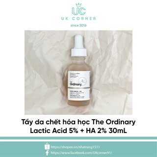 Serum Tẩy Tế Bào Chểt Dịu Nhẹ The Ordinary Lactic Acid 5% + Ha 2%