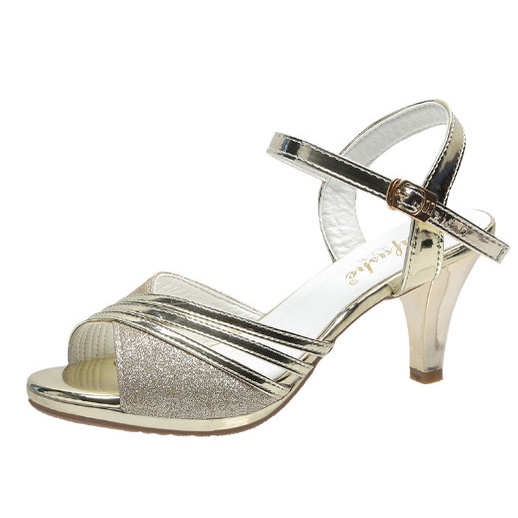 Giày sandan gót sơn khiêu vũ 7f