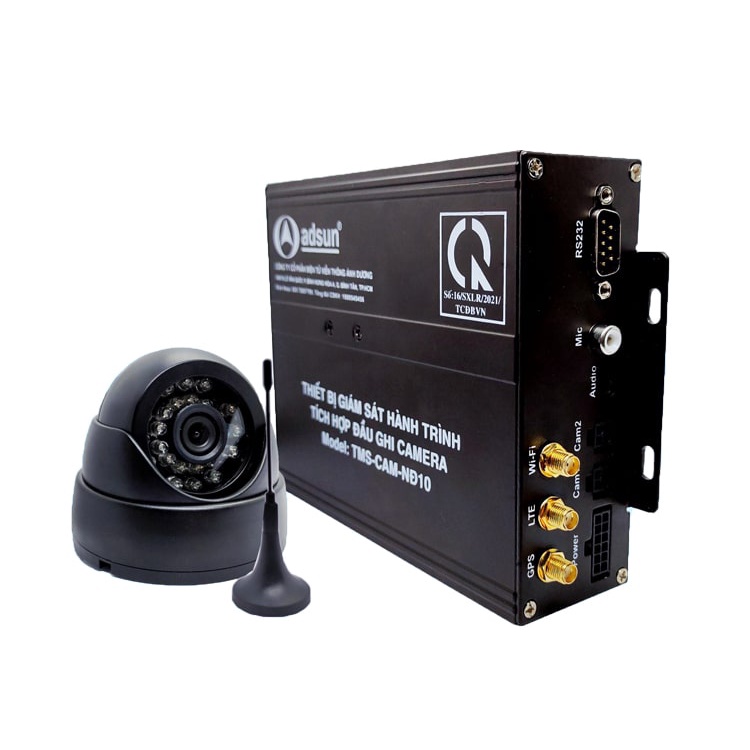 Đầu ghi kèm cam nghị định 10 TMS-CAM-NĐ10 sim 4G tích hợp giám sát hành trình ADSUN