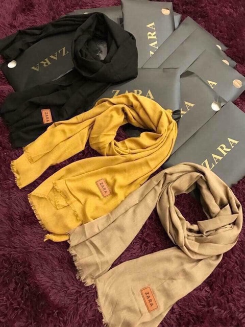 Khăn quàng Unisex Zr kèm túi giấy sang xịn