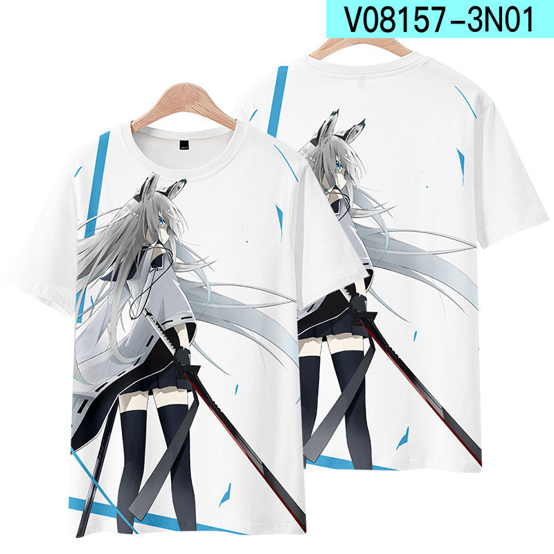 Hololive Vtuber Fubuki Áo Croptop Tay Ngắn Hóa Trang Nhân Vật Ayame Chopper Plus size