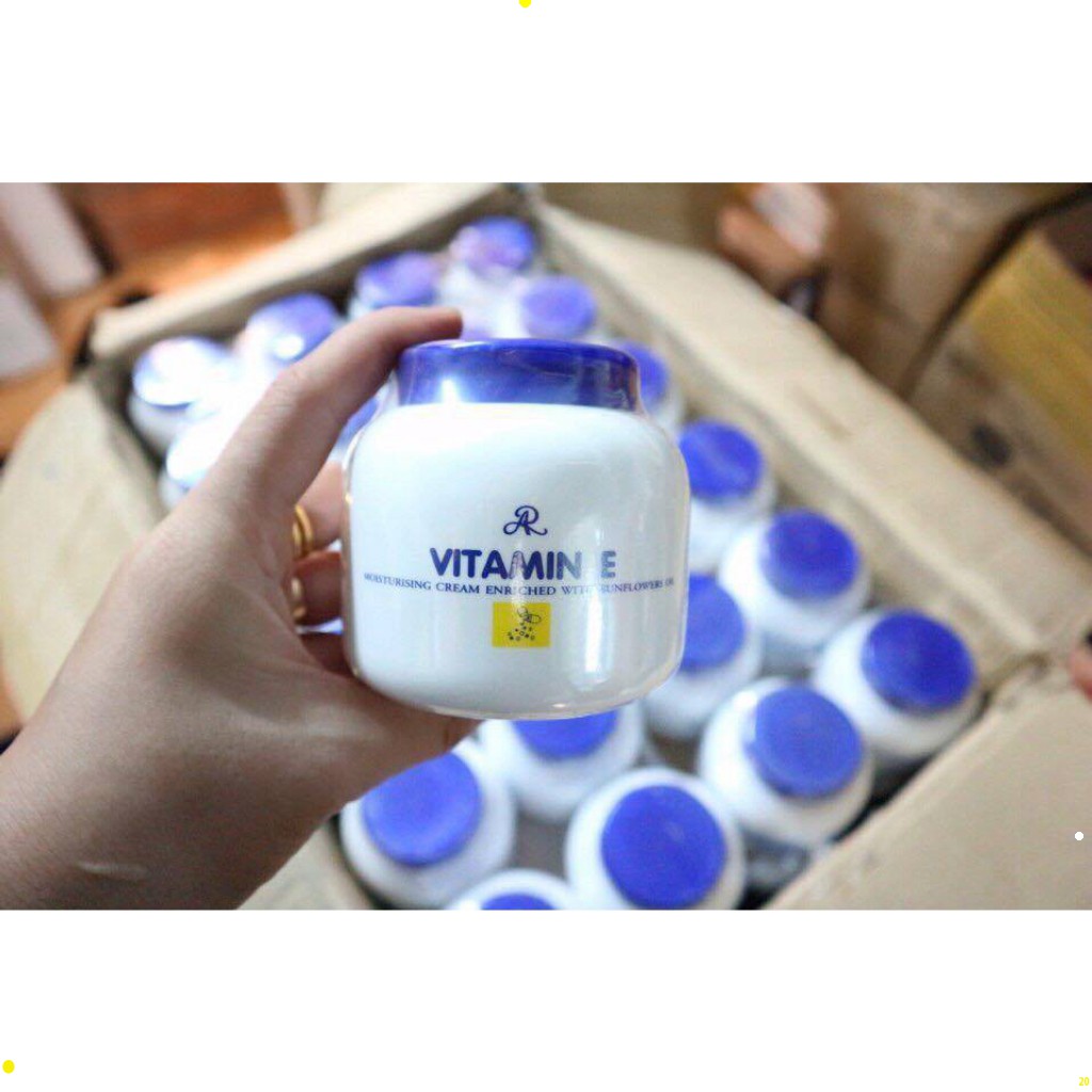 Kem dưỡng da vitamin E Aron Thái 200ml, kem dưỡng ẩm cấp nước chống nứt nẻ da toàn thân, chân , tay, mặt MEK