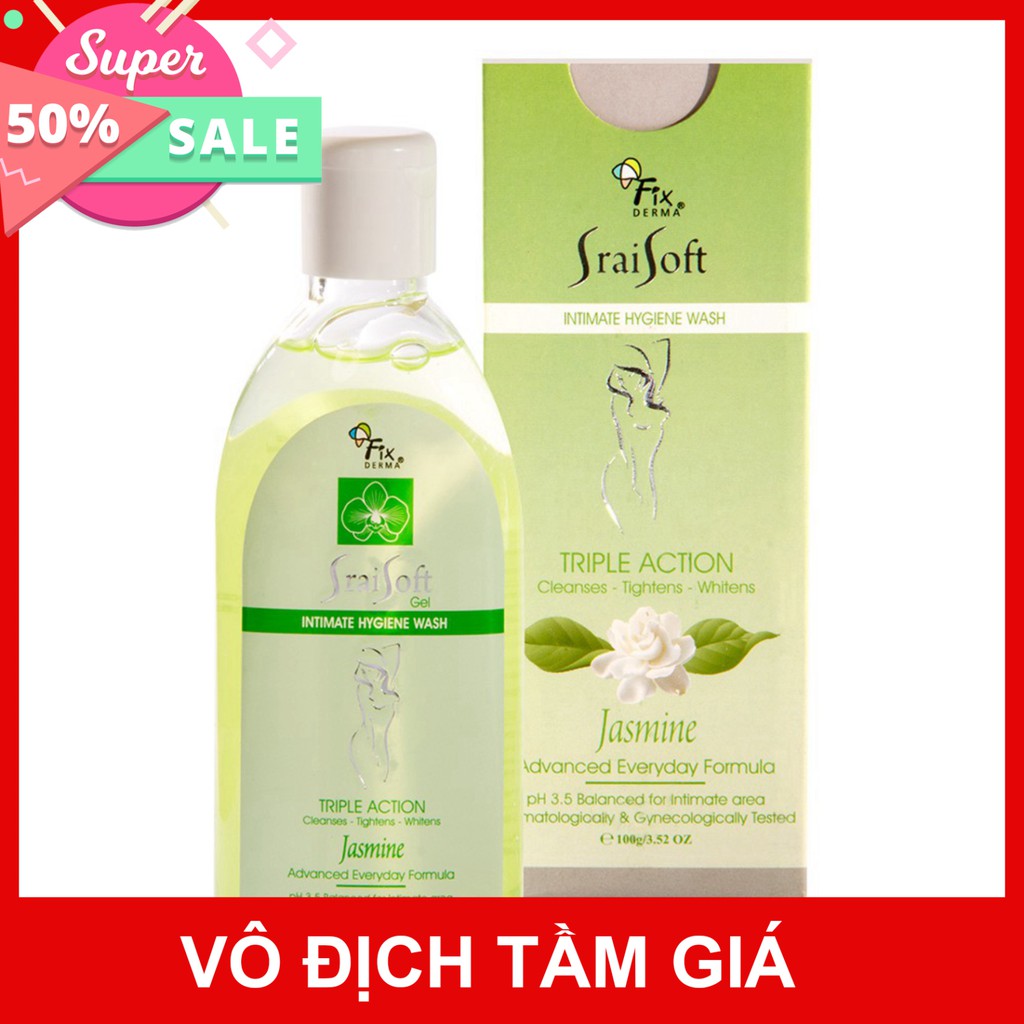 [CHÍNH HÃNG] Fixderma Gel Vệ Sinh Hương Hoa Nhài Srai Soft Gel – Jamine 100g