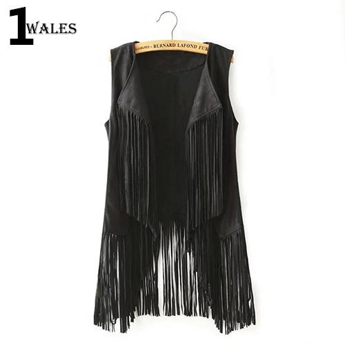 Áo Khoác Tua Rua Không Tay Thời Trang Thanh Lịch Dành Cho Nữ | BigBuy360 - bigbuy360.vn