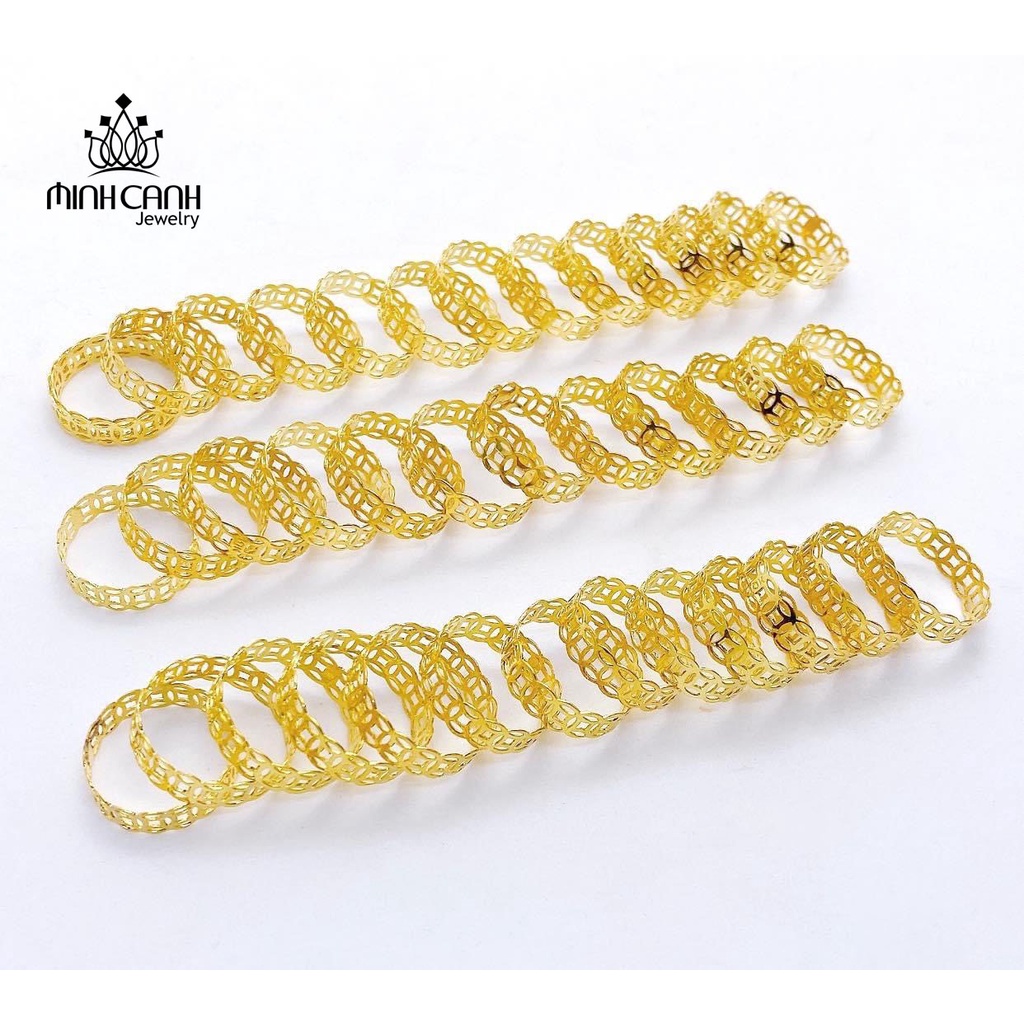 Nhẫn Kim Tiền Bạc Xi Vàng May Mắn Tài Lộc Minh Canh Jewelry