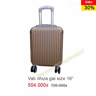 Vali nhựa gai size 16"