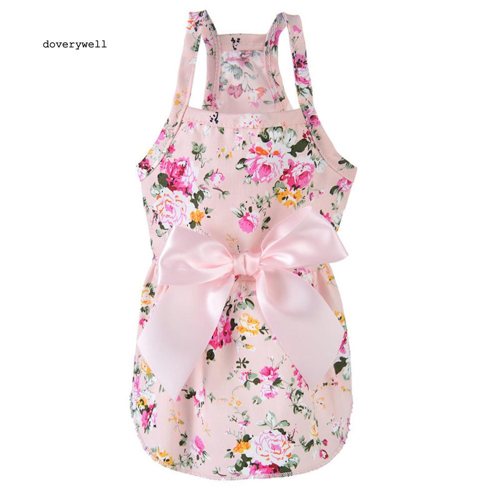 Đầm hoa chất Cotton cho thú cưng