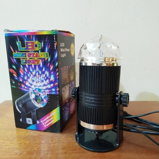 Quả cầu xoay pha lê 7 màu nhấp nháy theo nhạc - đèn chớp - đèn nháy - karaoke - sân khấu - led mini stage
