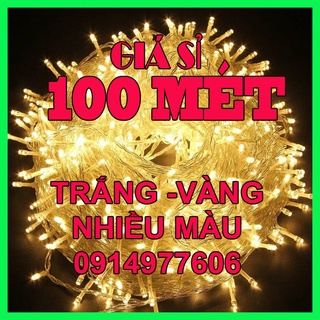 💥Giá Sỉ💥 Dây đèn LED trang trí nháy chớp 50m / 100m , trắng, vàng, nhiều màu cây thông, nhà, sân vườn, giáng sinh