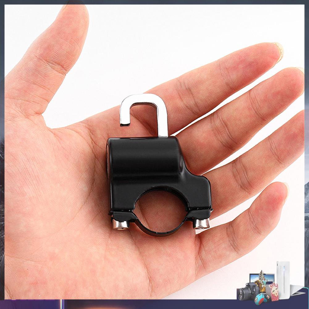 Bộ khóa mũ bảo hiểm xe đạp chống trộm thông dụng với dây đeo màu đỏ