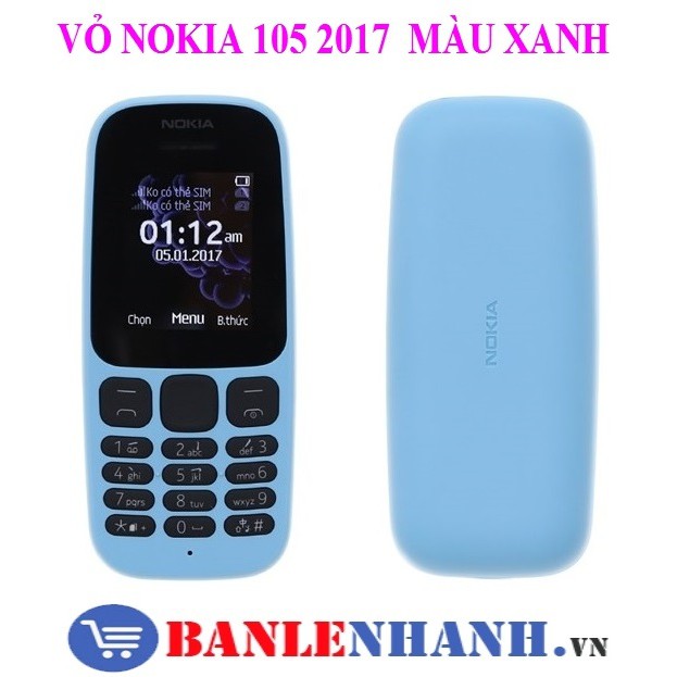 VỎ NOKIA 105 2017 MÀU XANH