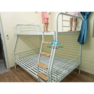 Giường sắt 2 tầng trên 1m2 dưới 1m6 tân hòa phát