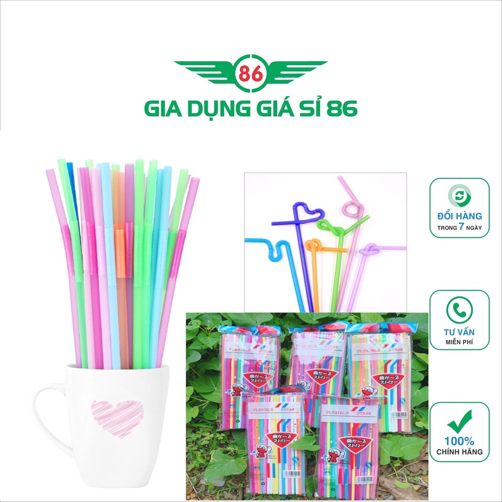 Ống hút nghệ thuật - 1 bịch 80 ống