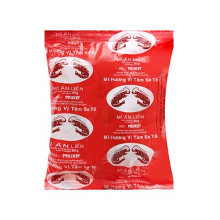 Mì tôm sa tế Miliket gói 80g