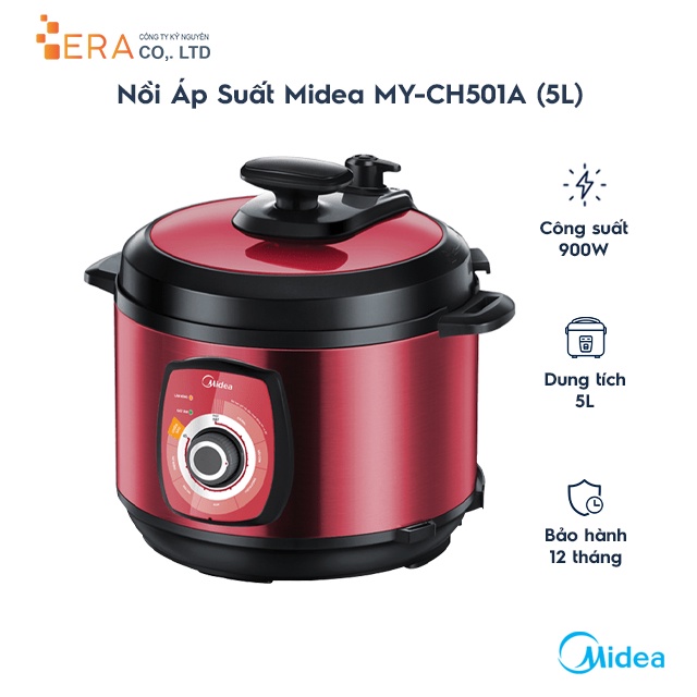 [Mã ELHADEV giảm 4% đơn 300K] Nồi áp suất Midea MY-CH501A