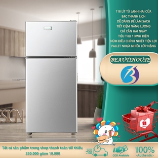 Tủ lạnh 2 ngăn 118 lít thương hiệu làm lạnh nhanh ngăn đá và ngăn lạnh giữ đồ luôn tươi mới H01SI