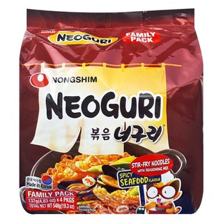 COMBO 4 MÌ KHÔ HẢI SẢN NEOGURI NONGSHIM 137g