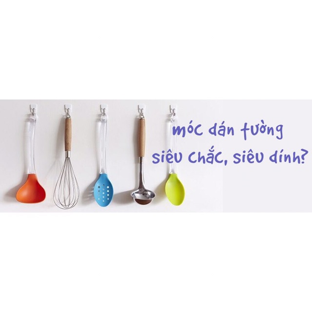 Móc Dán Tường Chịu Lực ❤️ Combo 10 Chiếc❤️ Móc Dán Tường Siêu Dính Chịu Lực Tiện Ích Cho Mọi Nhà.