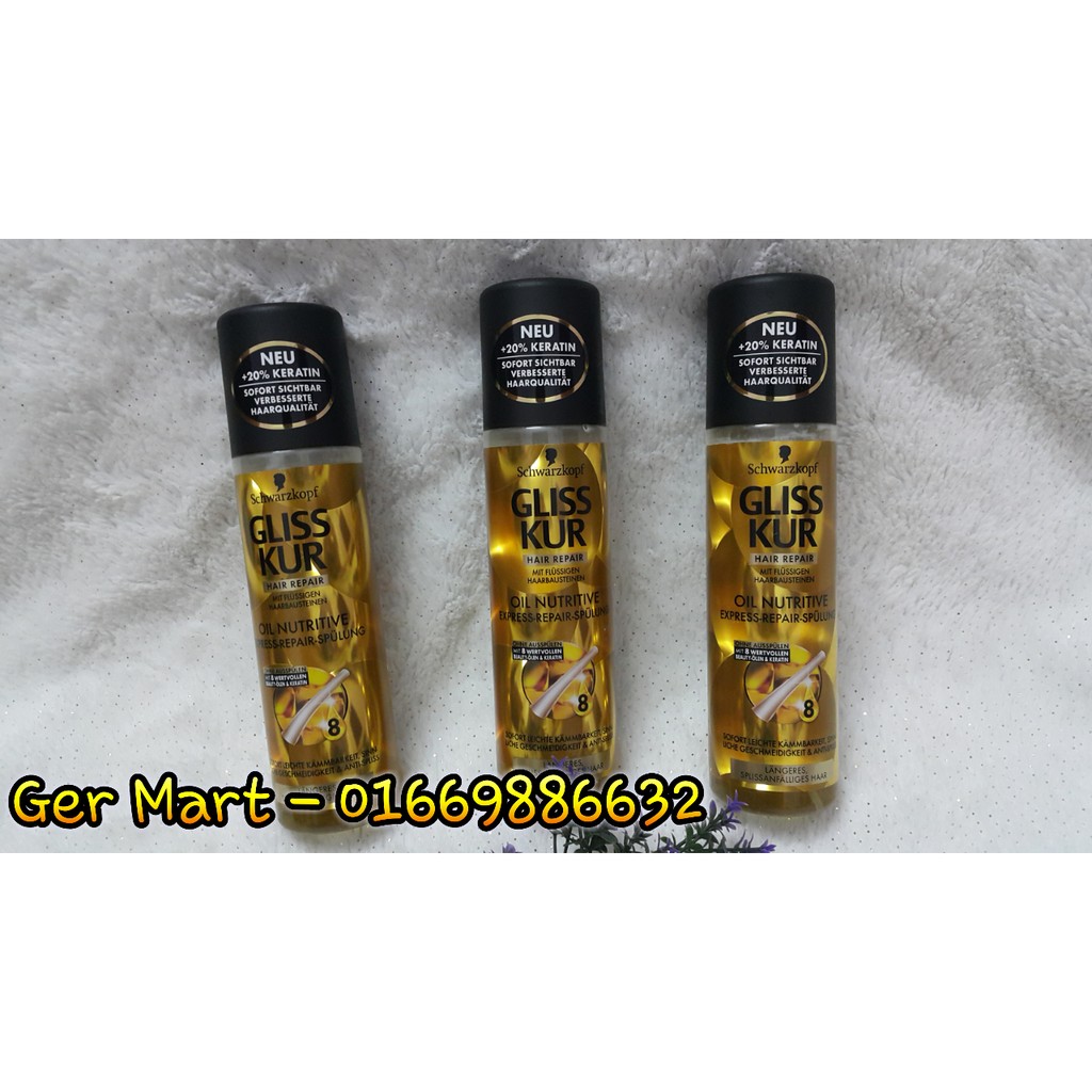 ☘ Xịt dưỡng tóc cao cấp Gliss Kur ☘