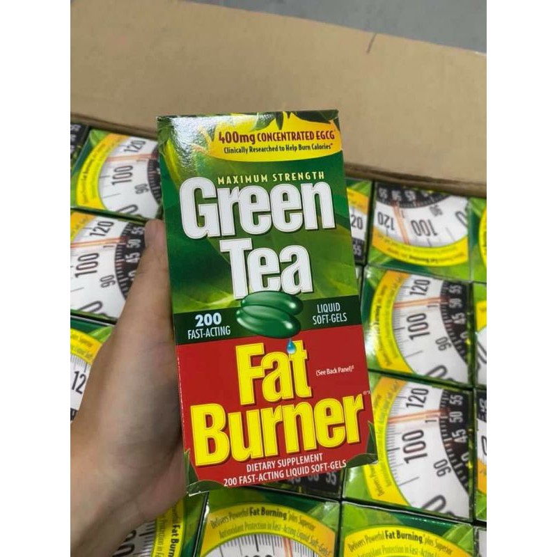 Giảm cân trà xanh Green Tea Fat Burner 200 viên [CHINH_HANG]