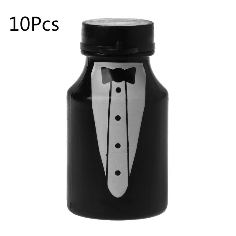 Bộ 10 Lọ Thổi Bong Bóng Xà Phòng Dùng Làm Quà Tặng Đám Cưới / Bánh Kem / Sâm Panh