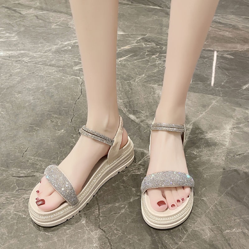 Xăng đan Cao Gót Hở Ngón Đế Xuồng Thời Trang Cho Nữ