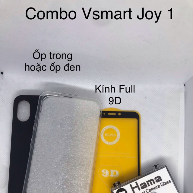 Combo Vsmart joy 1 (ốp, kính, camera)