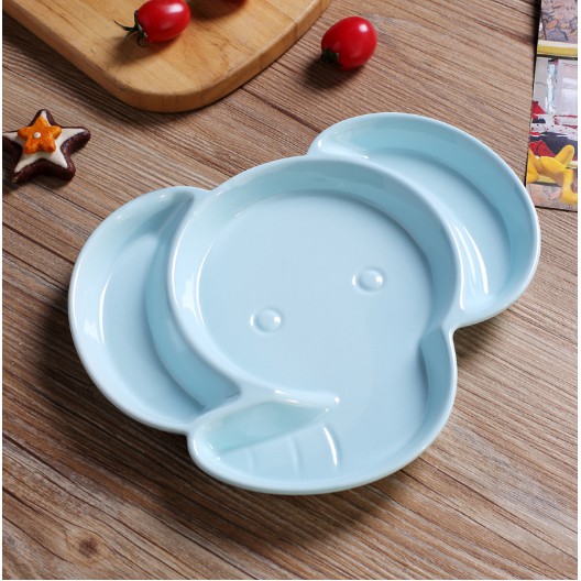 Đĩa sứ ăn dặm hình con voi
