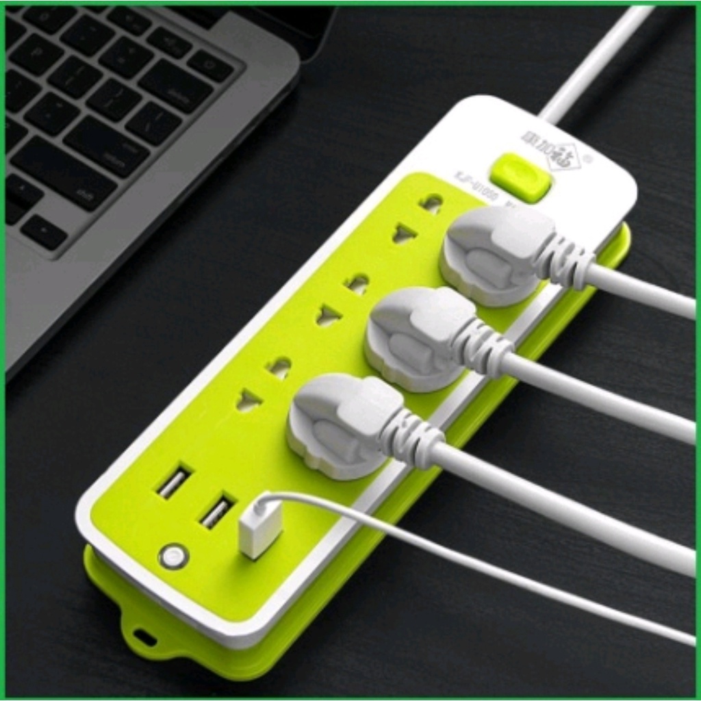 [Tặng quà] Ổ cắm điện đa năng 3 cổng sạc USB -10A, ổ cắm chống giật -công suất lớn