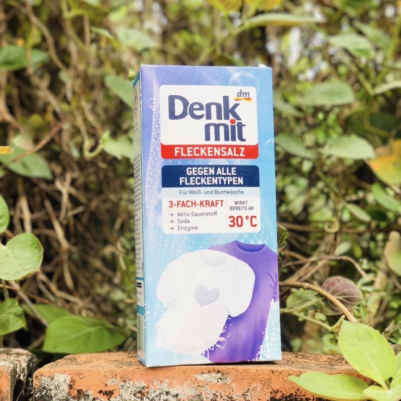 Bột tẩy vết bẩn quần áo ngả màu, ố vàng Denkmit 500g