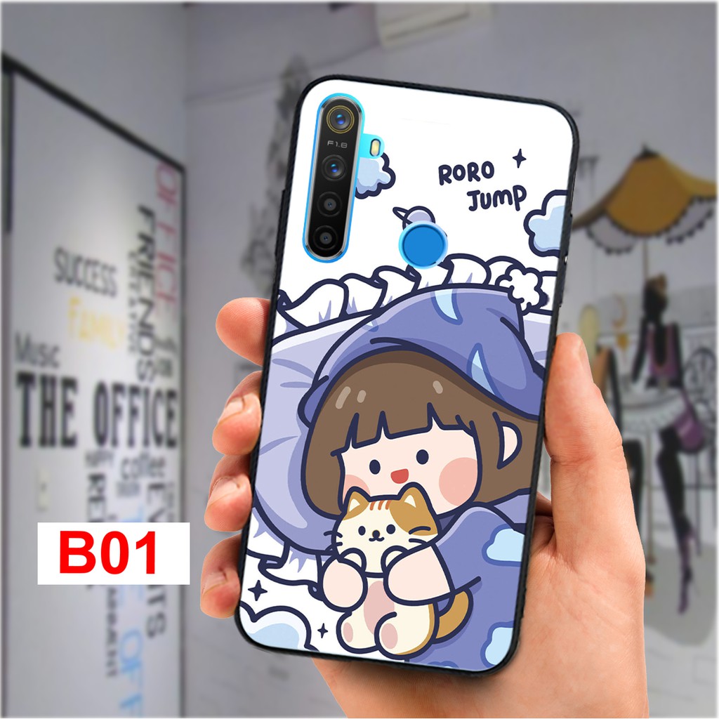 ỐP LƯNG OPPO REALME C3/C3I/5/5I/5 PRO HÌNH CÔ GÁI ĐÁNG YÊU