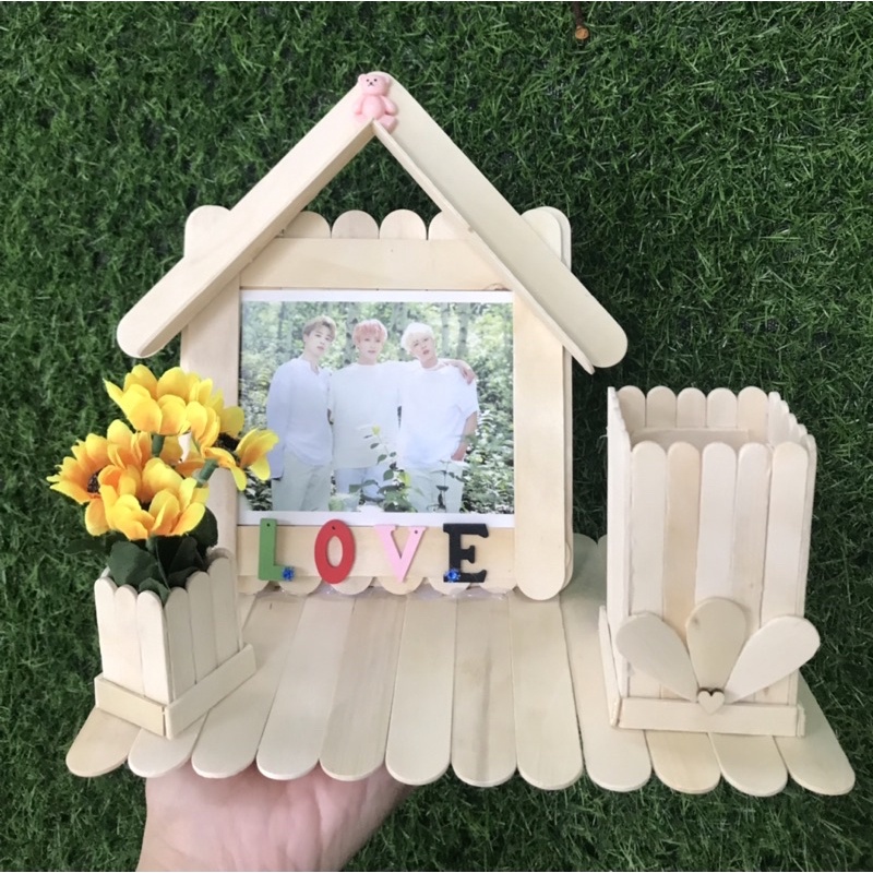 Cắm bút Handmade bằng que kem