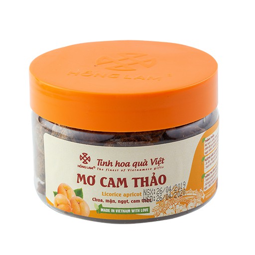 Ô Mai (Xí Muội) Mơ Cam Thảo Hồng Lam - Vị Chua Ngọt Cam Thảo - Hộp ( 200g,300g,500g )