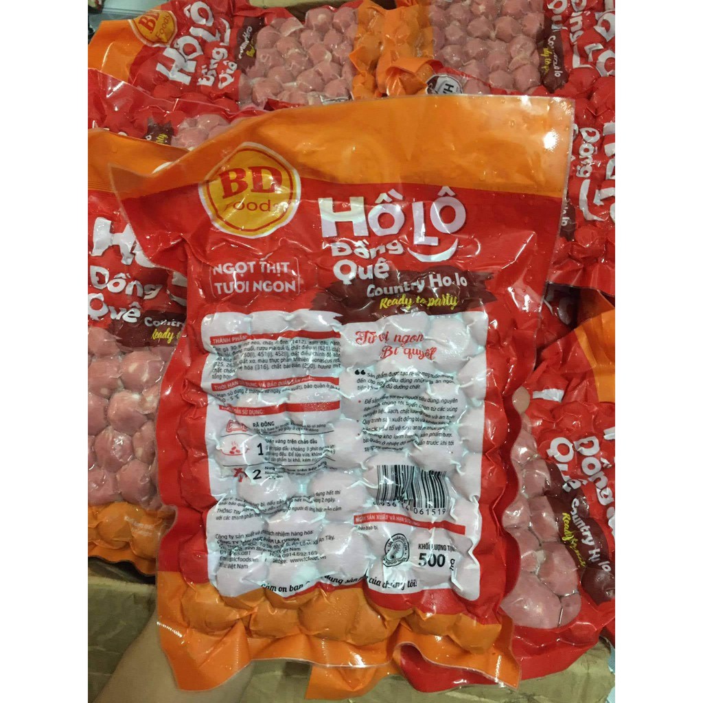 Hồ Lô Đồng Quê - Xúc xích Hồ Lô . Lacusina( Túi 500g) - Hoả tốc Hà Nội